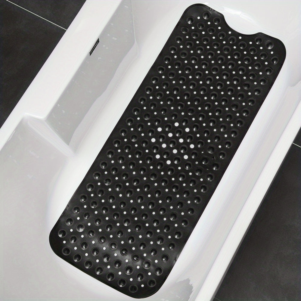 XL Non-Slip Bath Mat - Extra Long Shower Mat with Suction Cups for Safety