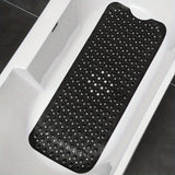 XL Non-Slip Bath Mat - Extra Long Shower Mat with Suction Cups for Safety