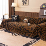 Zentara Zebra Chenille Sofa Cover - Luxurious Slipcover for Protection and Style