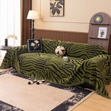 Zentara Zebra Chenille Sofa Cover - Luxurious Slipcover for Protection and Style
