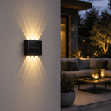 WallBeam - Solar Outdoor Wall Light 6 LED IP54 Warm White