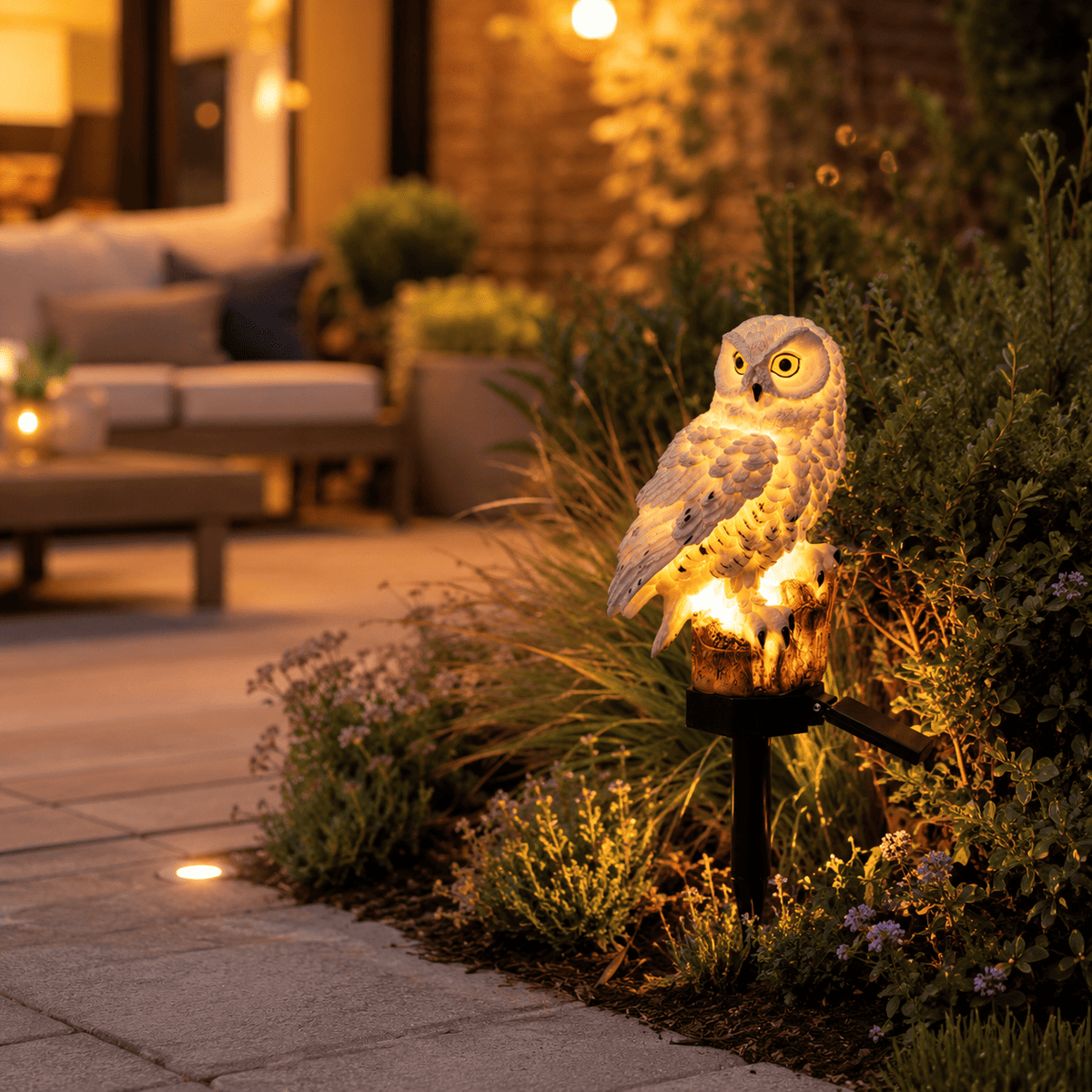 OwlGlow - Solar Garden Stake Light Decorative Owl Pathway