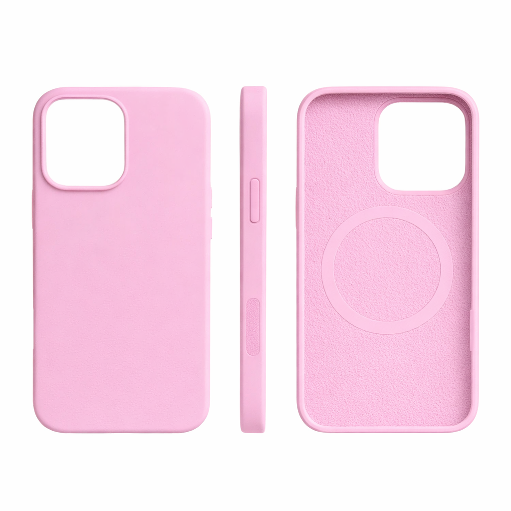 MagSafe Silicone Phone Case Light Pink